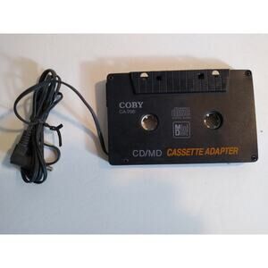 Coby Model CA-700 CD/MD Cassette Player Adapter Cord Attached